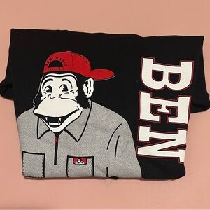 New! Ben Davis Black and Gray Shirt with Red Accents size Men’s Medium